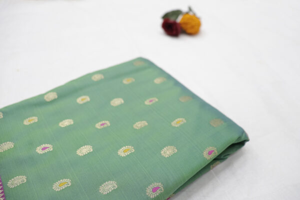 Elegant Banarasi Silk Saree in Peach Pink – Graceful Fancy Saree - Image 4