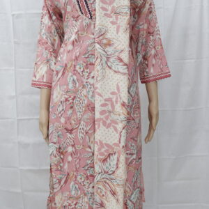 Women's Floral Printed Cotton Kurti – Elegant Ethnic Wear
