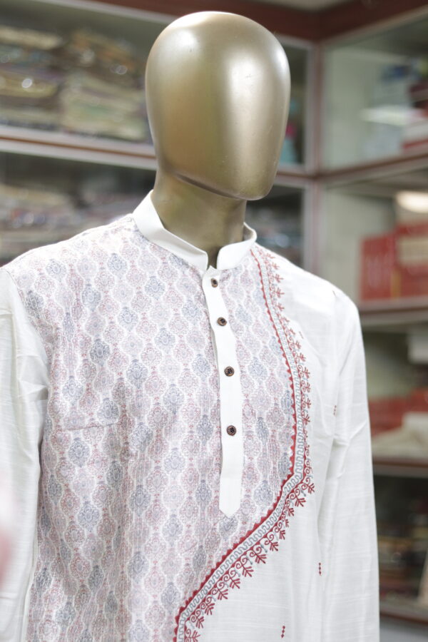 Men’s Handcrafted Cotton Kurta – Elegant & Comfortable Ethnic Wear - Image 2