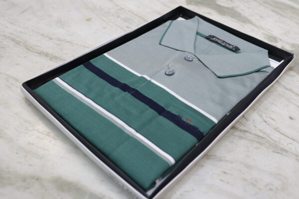 Men’s Striped Polo Shirt – Premium Cotton, Stylish & Comfortable Casual Wear