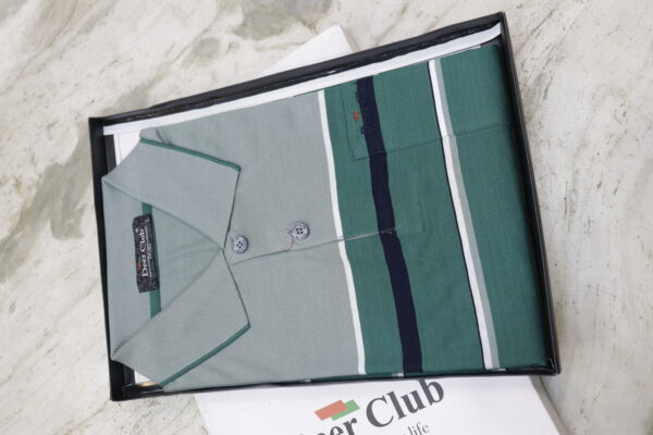 Men’s Striped Polo Shirt – Premium Cotton, Stylish & Comfortable Casual Wear - Image 3