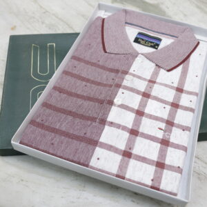 Men’s Dual-Pattern Polo Shirt – Classic & Trendy Casual Wear