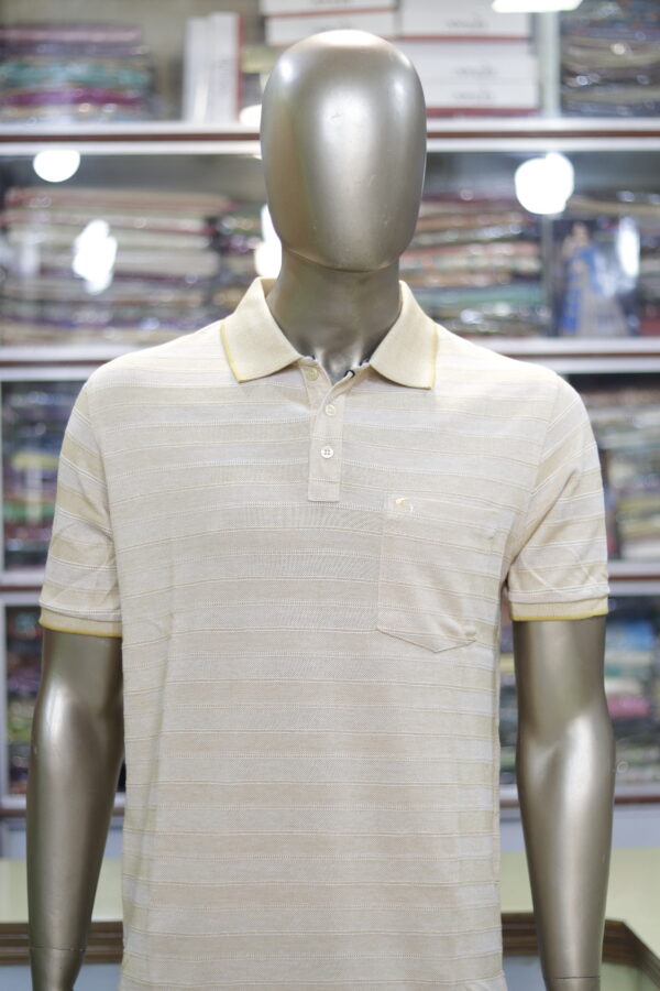 Men’s Striped Polo Shirt – Elegant Casual Wear