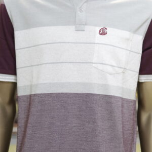 Men’s Gradient Striped Polo Shirt – Stylish & Comfortable