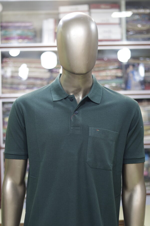 Classic Dark Green Polo Shirt for Men – Premium Casual Wear