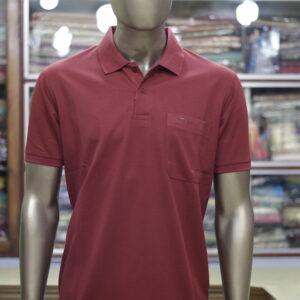 Men’s Classic Maroon Polo Shirt – Timeless & Elegant