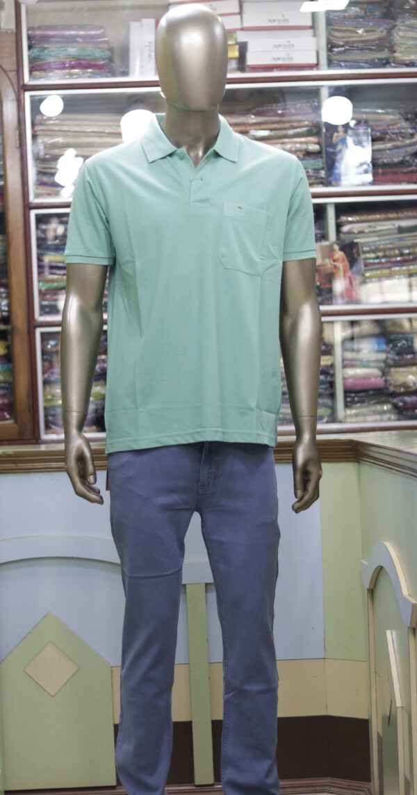 Men’s Mint Green Polo Shirt with Pocket