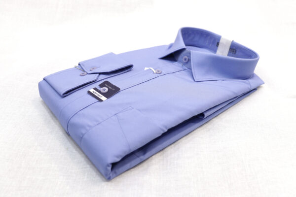 Men's Tailored Fit Dress Shirt - Light Purple - Image 6
