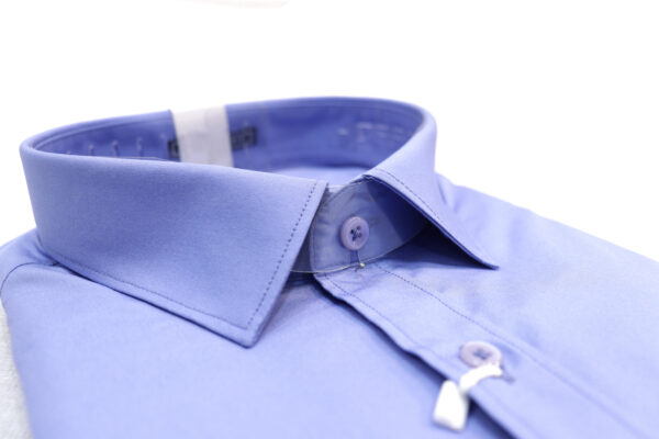 Men's Tailored Fit Dress Shirt - Light Purple - Image 4