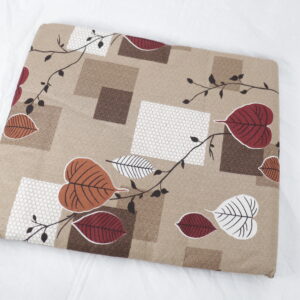 Nature-Inspired Beige Cotton Bedsheet