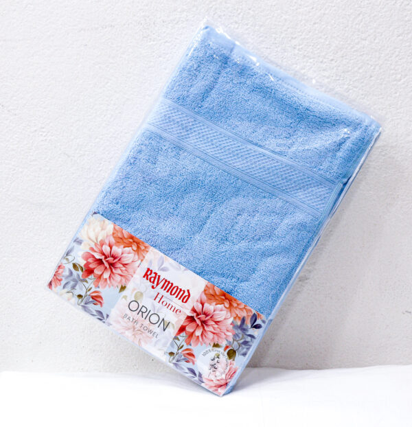 Sky Blue Bath Towels - Set of 2 - Image 2