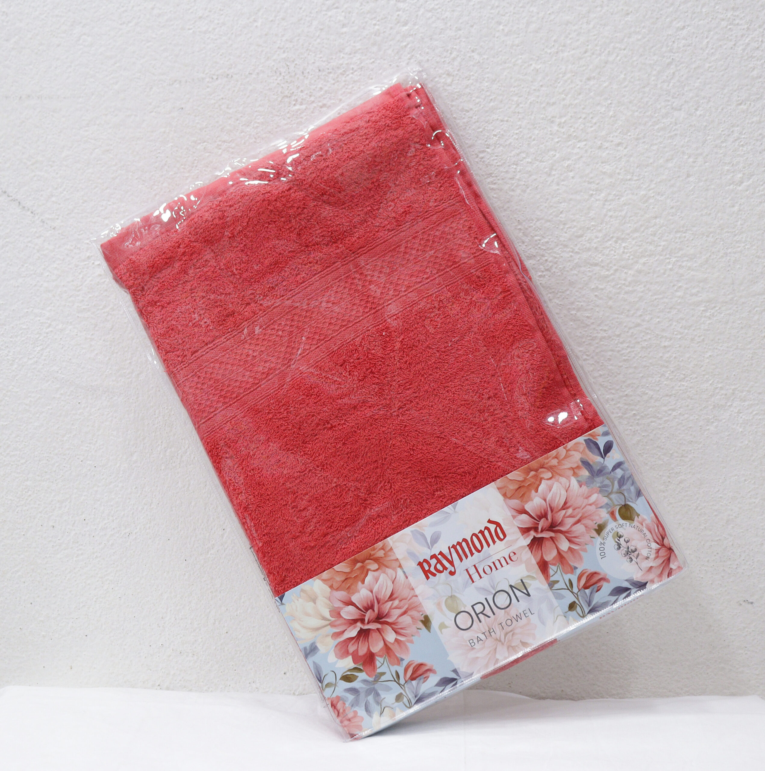 Premium Cotton Bath Towels - Soft, Absorbent, and Quick Drying - Set of 2 (Coral Red) - Image 2