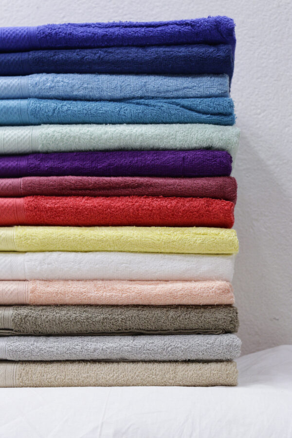 Luxury Cotton Bath Towels - Ultra-Soft, Absorbent, and Durable - Set of 2 (Purple) - Image 3