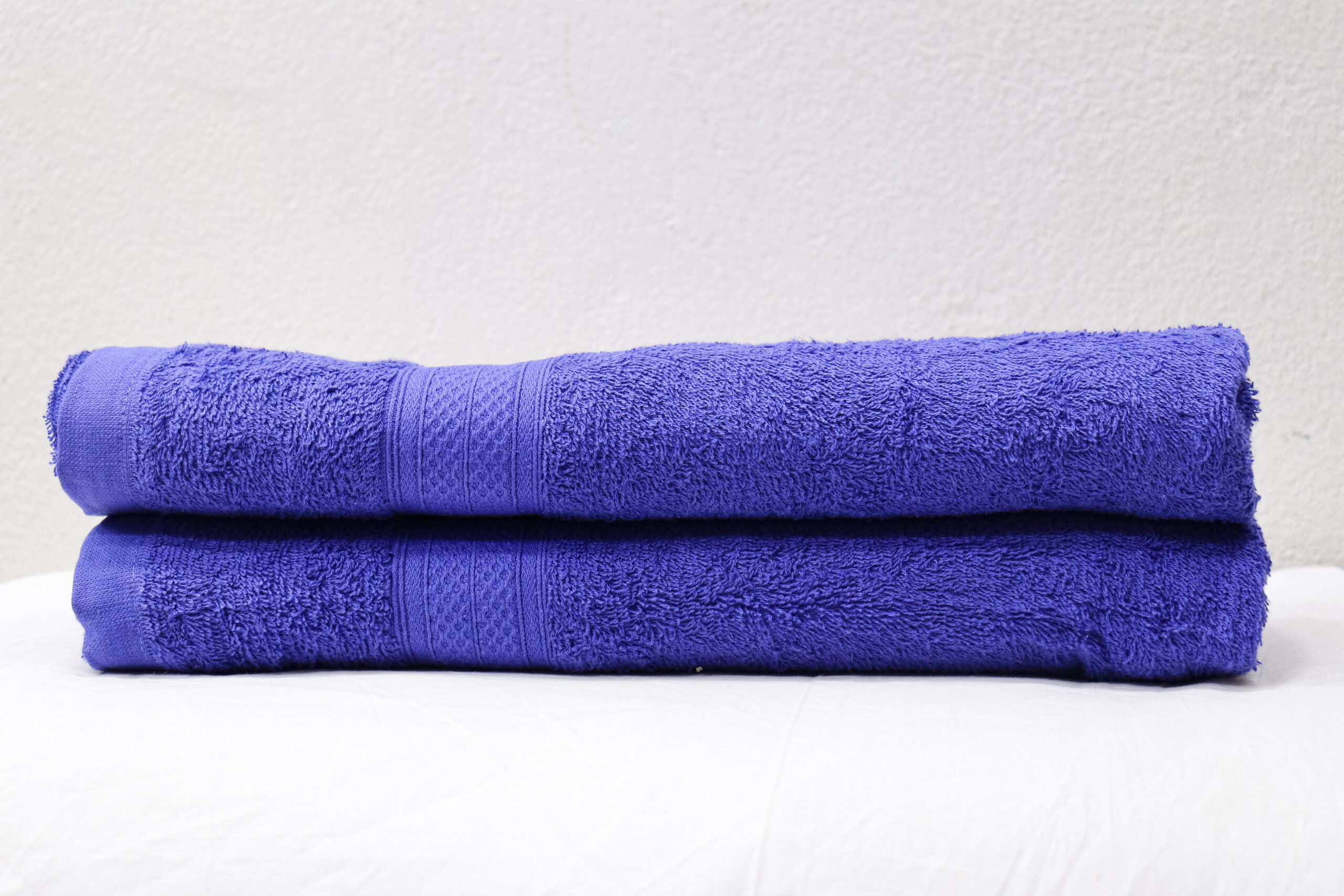 Premium Cotton Bath Towels - Ultra-Soft, Absorbent, and Quick Drying - Set of 2 (Royal Blue)