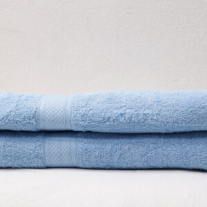 Sky Blue Bath Towels - Set of 2