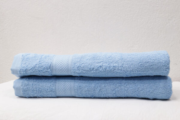 Sky Blue Bath Towels - Set of 2