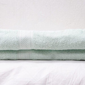 Luxury Mint Green Bath Towels - Set of 2