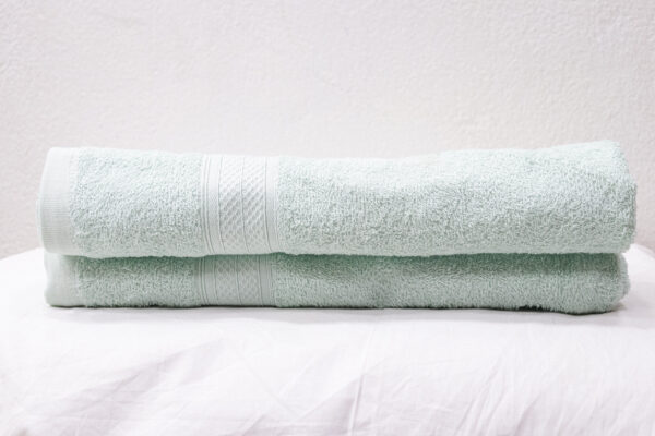 Luxury Mint Green Bath Towels - Set of 2